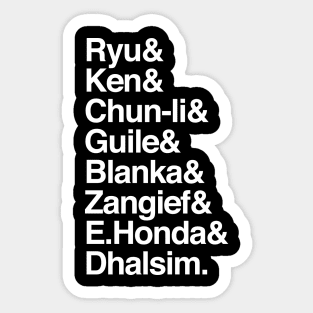 Names & The World Warriors Sticker